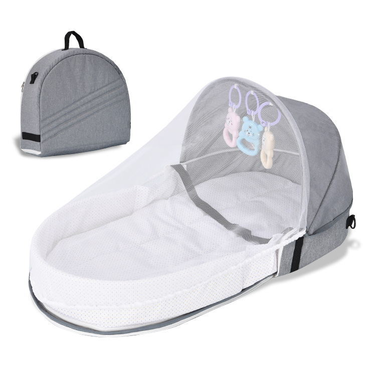 Kinderkleding handig opvouwbaar anti-druk babybed pasgeboren baby isolatie bionic reis babybed_voghion.com