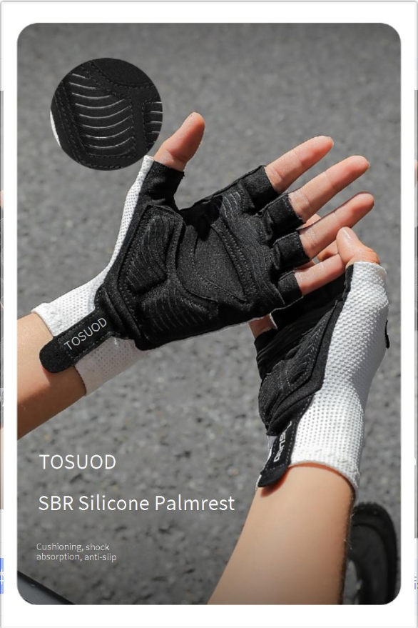 Sport & Unterhaltung Halbfinger-Fahrradhandschuhe Herren und Damen Rennrad Sommerhandschuhe Atmungsaktive Fahrradstoßdämpfung_voghion.com