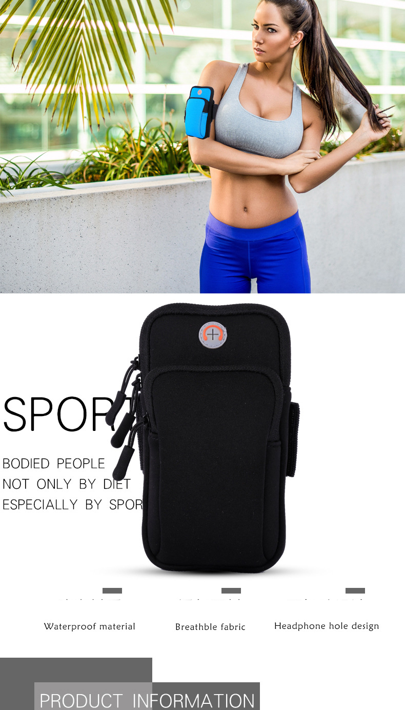 Gym Bags Outdoor Sports Arm Bag Mobile Arm Bag Running Wrist Bag Waterproof Arm Bag Cycling Events 7 "arm Bag_voghion.com