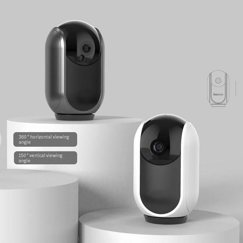 360° roterende WiFi-sikkerhetskamera - Trådløs hjemmeovervåking for innendørs bruk med toveis lyd og nattsyn_voghion.com