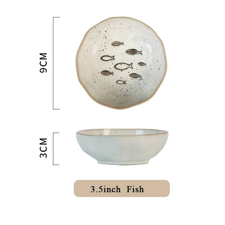 Japanese-style Dipping Sauce Dishes, Soy Sauce Dishes For Home Use, Ceramic Flavor Dishes, Creative Side Dish Dishes For Commercial Use, Tableware_voghion.com