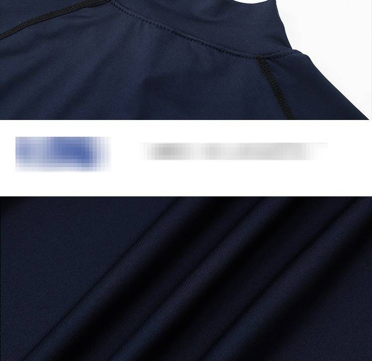 Men's High Neck Compression T-Shirt - Quick Dry Stretch Fitness Shirt For Running, Gym & Workout - Moisture Wicking Breathable Athletic Top_voghion.com