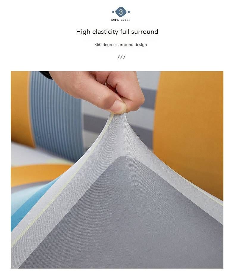 Universal Stretch Sofa Cover – Full Coverage, Easy Fit, Modern Patterns (Floral, Geometric & More) For Single Seaters_voghion.com