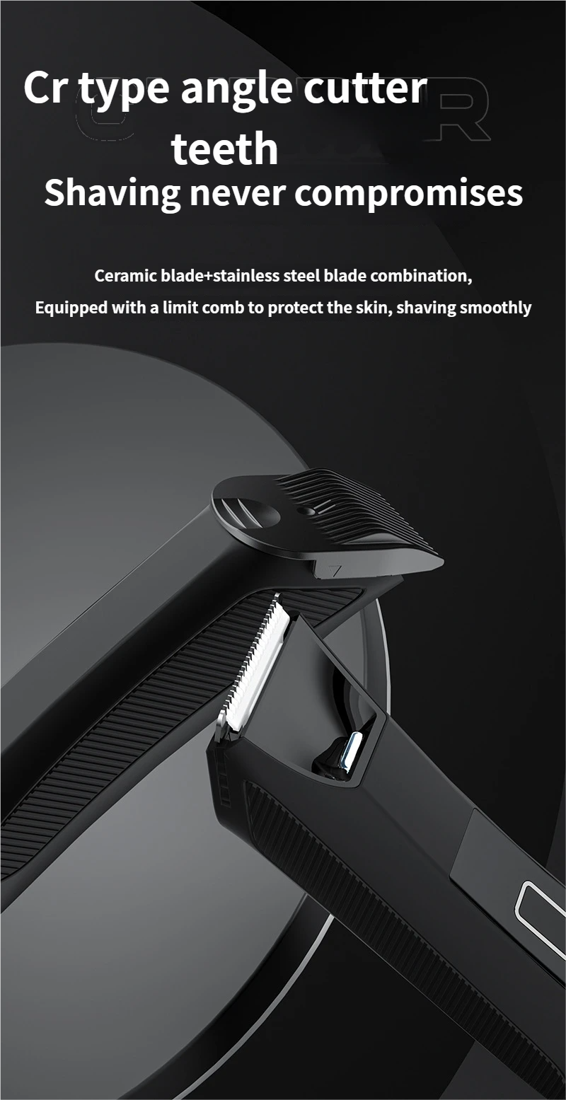 2-in-1 elektrische lichaamshaartrimmer, waterdichte knipbeurt voor het hele lichaam, scheermes, mannelijke en vrouwelijke intieme haarverzorging, schaamhaar- en beenhaartrimmer_voghion.com