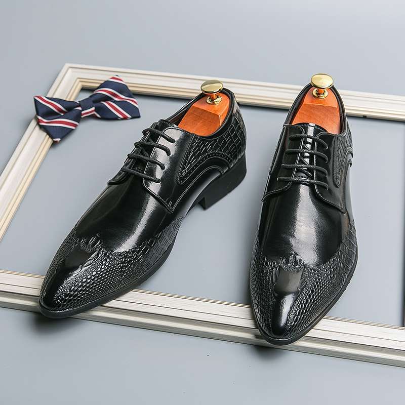 Neue formelle Business-Schuhe aus hochwertigem Leder für Herren mit größerer Körpergröße, atmungsaktive britische Freizeitschuhe mit spitzer Spitze_voghion.com
