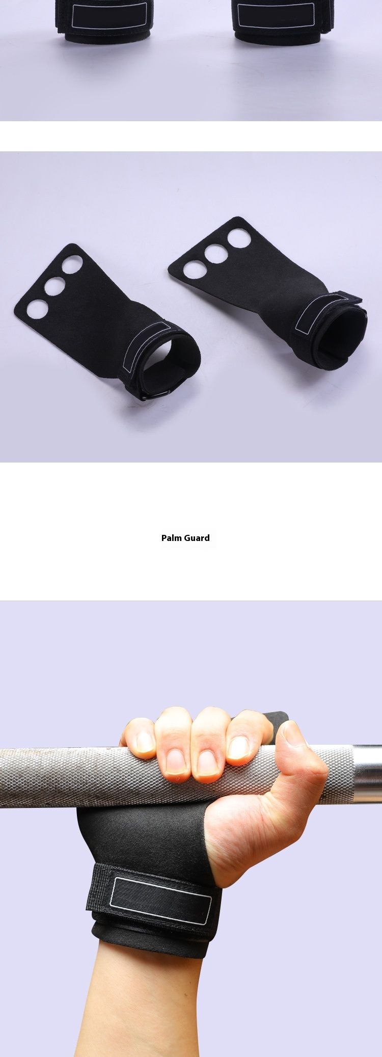 Straight hair palm protection exercise fitness equipment, single parallel bar training, single-layer microfiber men's_voghion.com