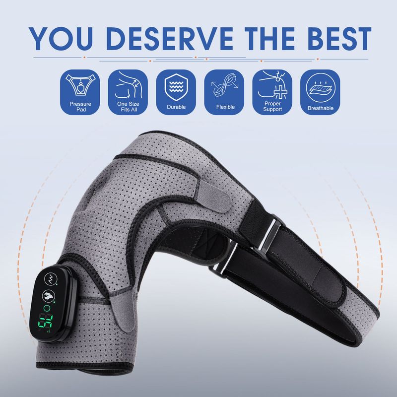 Waarm, waarm Kompress, waarm Massage, eeler Männer a Frae mëttleren Alter kënnen mat engem USB-Kabel fir d'Schëller erhëtzt ginn_voghion.com