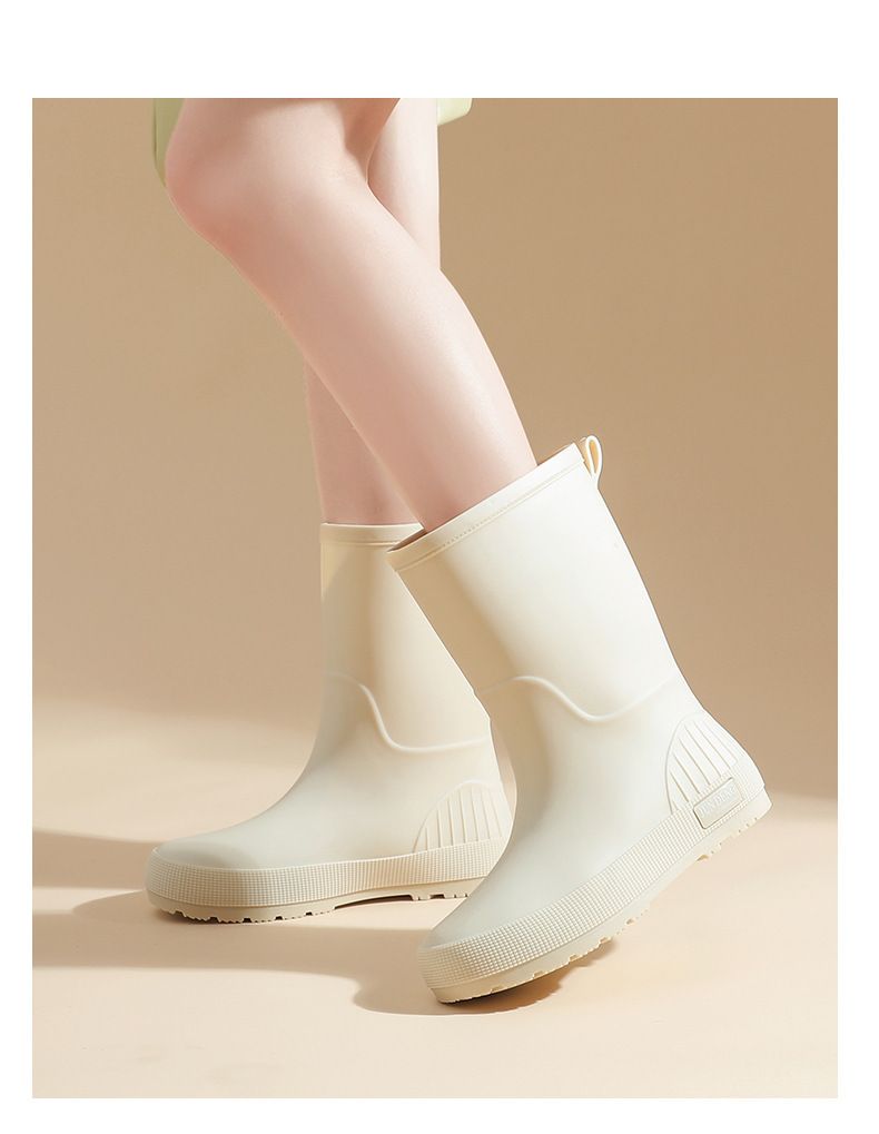 Scarpe casual da donna in PVC impermeabili e antiscivolo, resistenti all'usura, per autolavaggio, scarpe da pioggia alla moda da donna_voghion.com