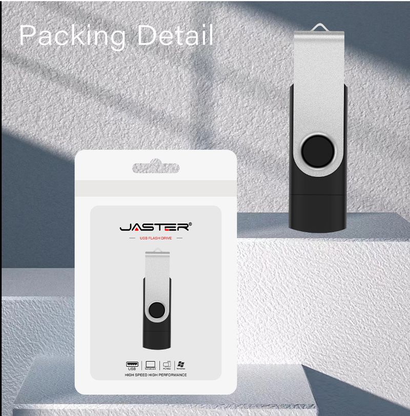 Urządzenia pamięci masowej dysk flash podwójny interfejs telefon komórkowy komputer podwójne zastosowanie TYP dysk Cu spersonalizowane logo dysk flash USB_voghion.com