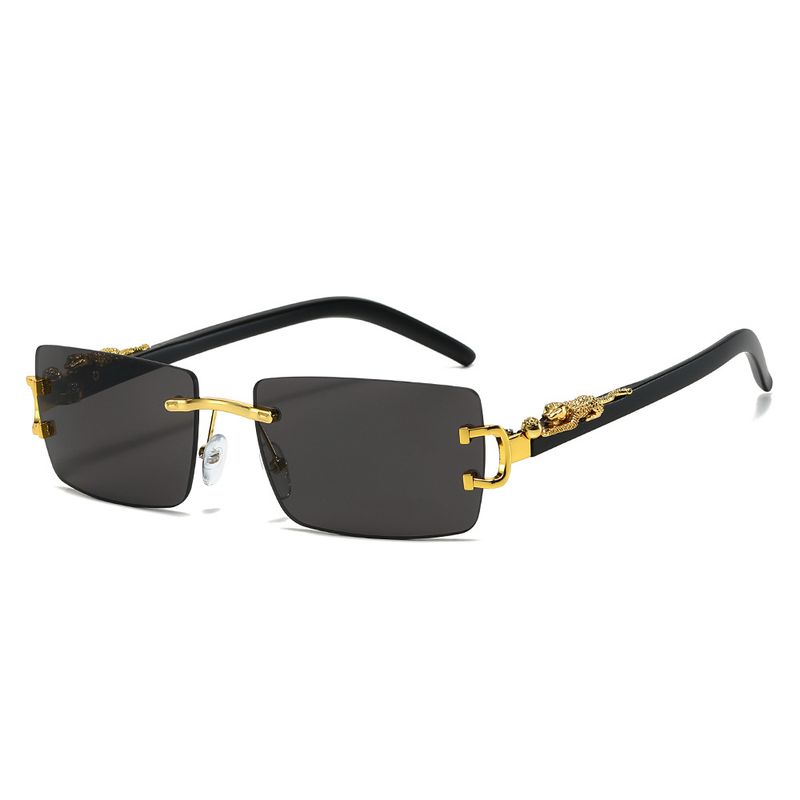 VOOTHOST Unisex Randlose Kunststoffrahmen Bunte Modebrille für Sommerurlaub Outdoor-Reisen Bekleidungszubehör mit Leder-Brillenetui F0119_voghion.com