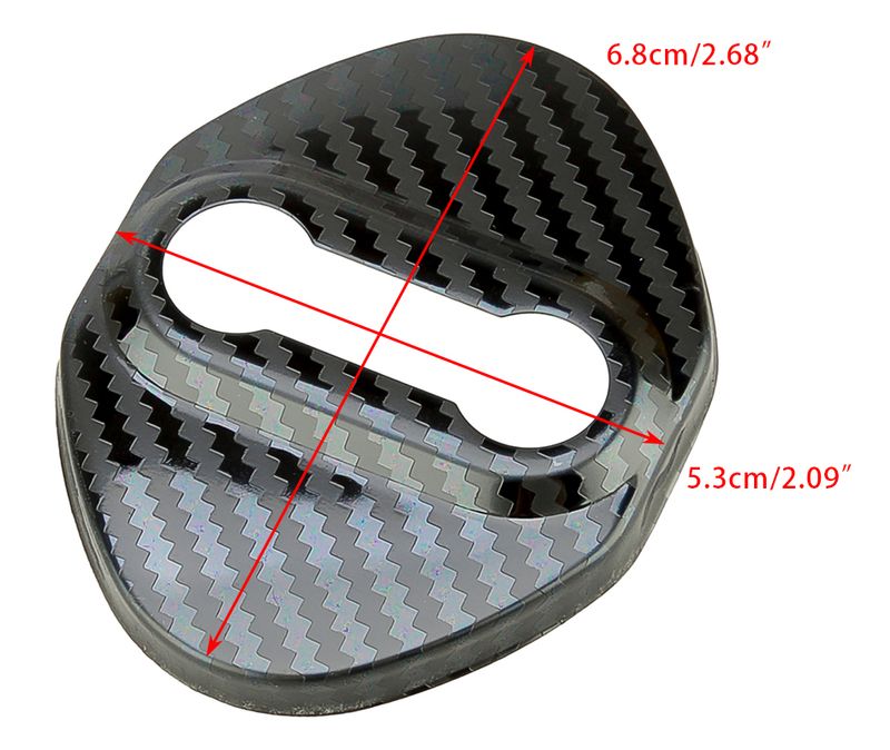 4Pcs Door Lock Protective Buckle Cover Trim Fit for Honda CR-V 2007-2017 2018 2019 2020 2021 2022 2023 Carbon Fiber_voghion.com