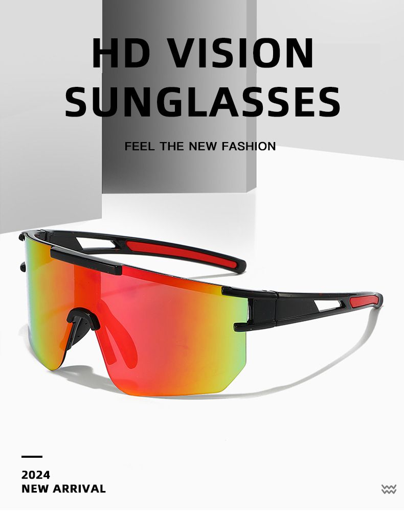 Lunettes d'équitation pare-brise pour hommes et femmes, lunettes de soleil Cool, à la mode, pour sports de plein air, nouvelle collection_voghion.com