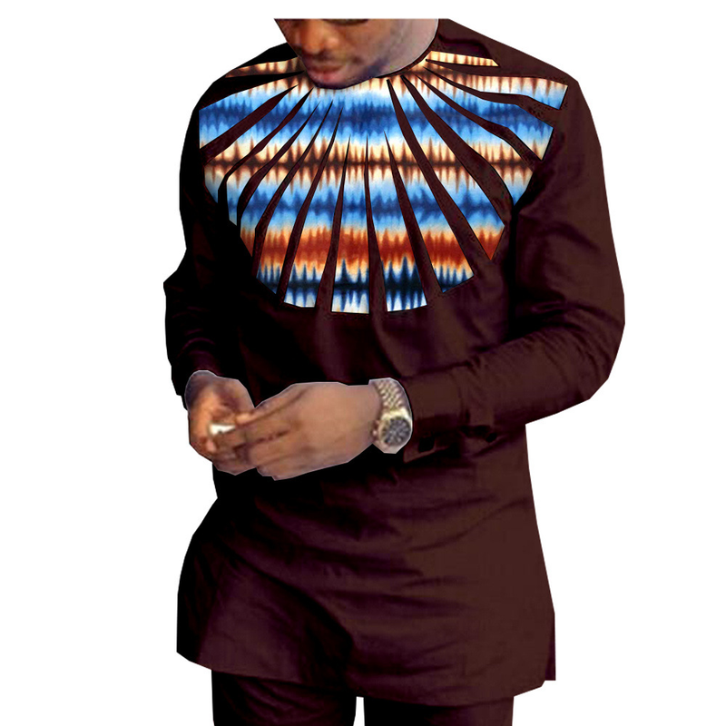 Männer Kleeder afrikanesch national Print Batik Kotteng Männer Casual Kostüm_voghion.com