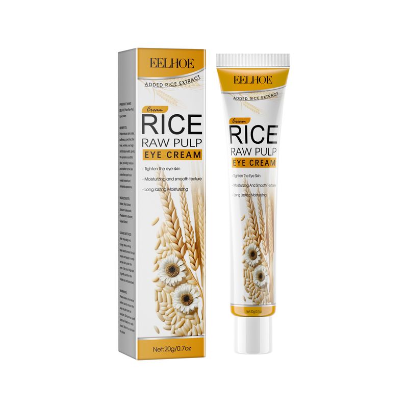 EELHOE Rice Original Serum Black Circle Bag Wrinkle Care Eye Moisturizing Cream_voghion.com