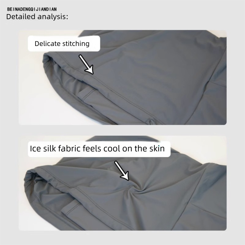 Masque de protection solaire d'été pour hommes, couverture intégrale du visage, cache-cou respirant en soie glacée, écharpe, bonnet, voile 3 en 1 pour le cyclisme_voghion.com