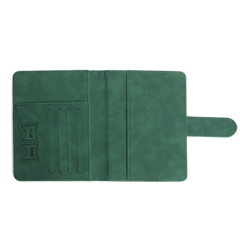 PU Spot Passport Bag, Multi-function ID Bag, Storage Bag, Passport Holder, Anti-theft Brush, Passport Holder._voghion.com