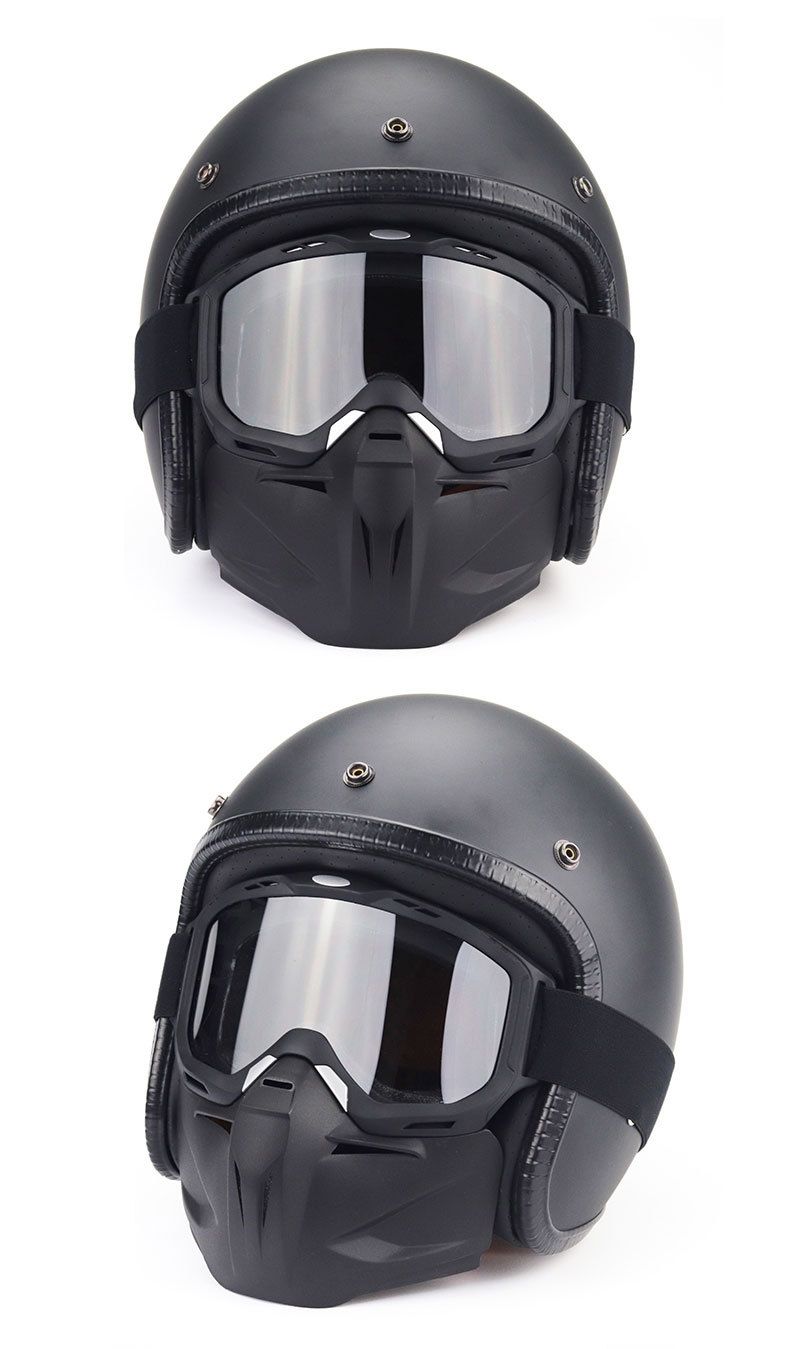 New Off road Riding Removable Motorcycle Windshield Face Mask_voghion.com