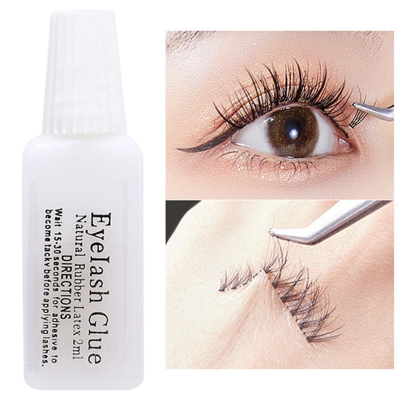 Máscara de pestañas en Gel de secado rápido, herramienta de maquillaje adhesiva en blanco y negro, resistente al agua y duradera, 3ML_voghion.com