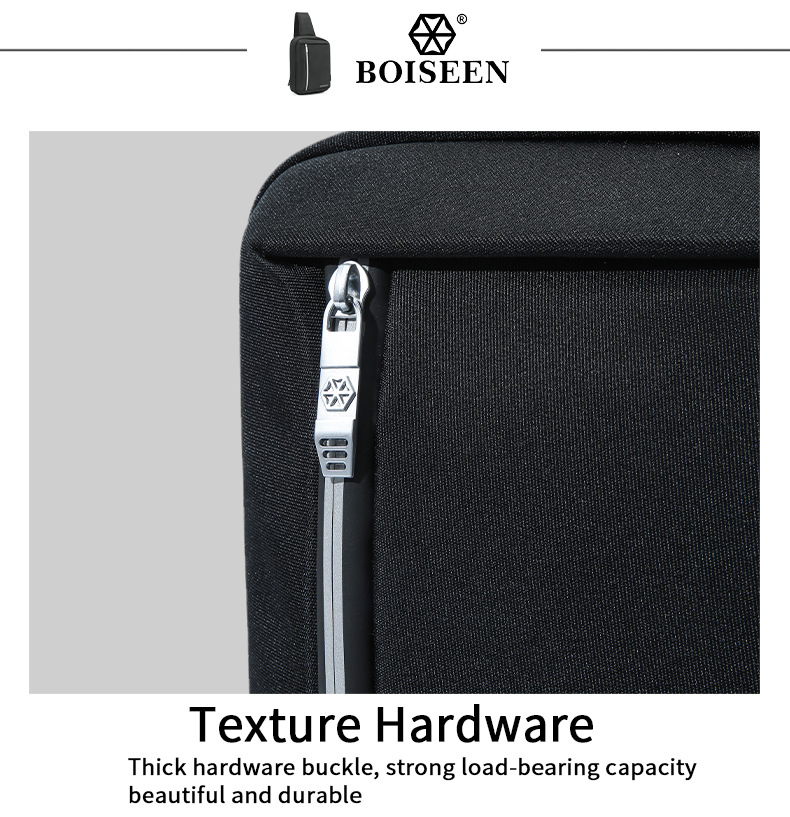 Boiseen nuovo marsupio da uomo cross-border business grande capacità borsa a tracolla con cerniera borsa portaoggetti con ricarica USB all'ingrosso_voghion.com