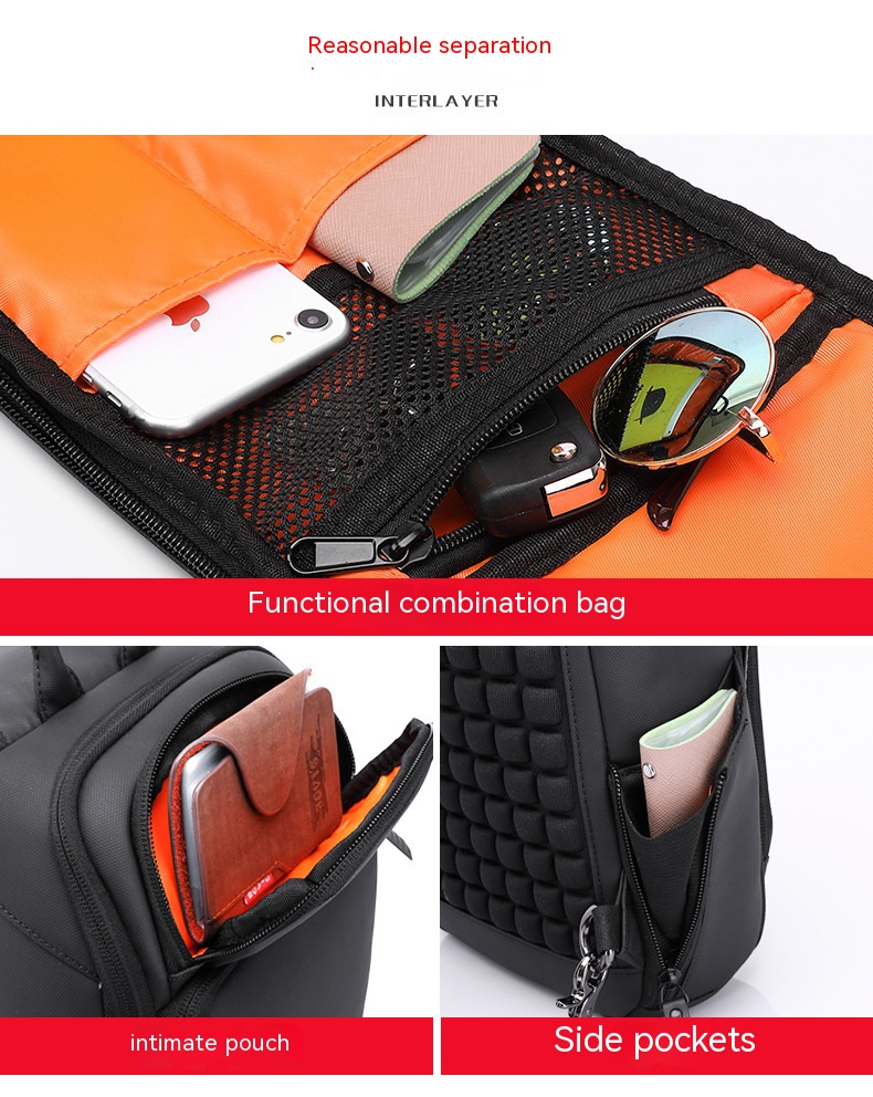 Τσάντα στήθους, ανδρική πολυλειτουργική επιχείρηση, αθλητικά, ταξίδια, χιαστί τσάντα με έναν ώμο_voghion.com