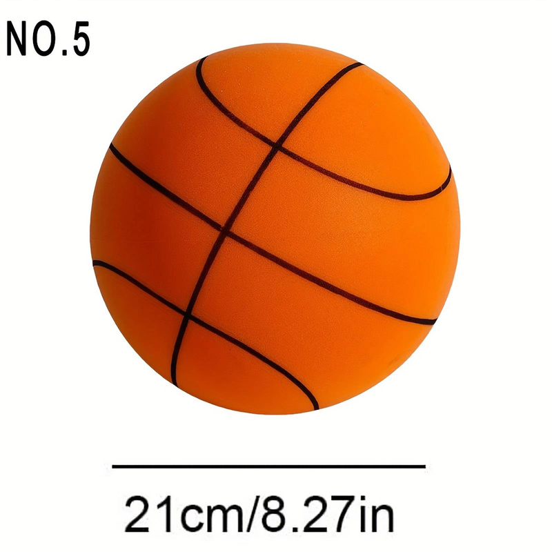 Silent Basketball Dribbling Indoor, Indoor Training Foam Ball Uncoated High-Density, Easy To Grip Quiet Ball For Various Indoor Activities_voghion.com