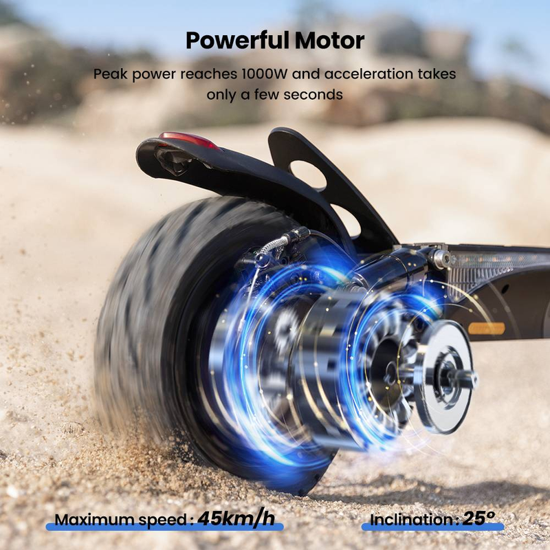 Elektroroller für Erwachsene IScooter W9 48V 14Ah Batterie, 10 Zoll_voghion.com