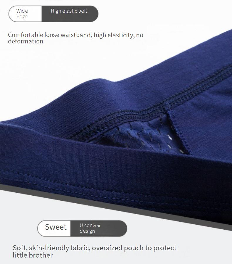 Men's Bamboo Fiber Boxer Briefs - Breathable Mesh Underwear For Summer - Soft & Comfortable - Moisture-Wicking & Anti-Odor_voghion.com
