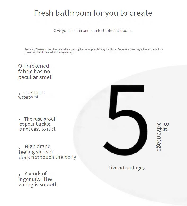 Tenda da doccia con stampa geometrica moderna – Decorazione da bagno in poliestere impermeabile con linee astratte, 180x180 cm_voghion.com