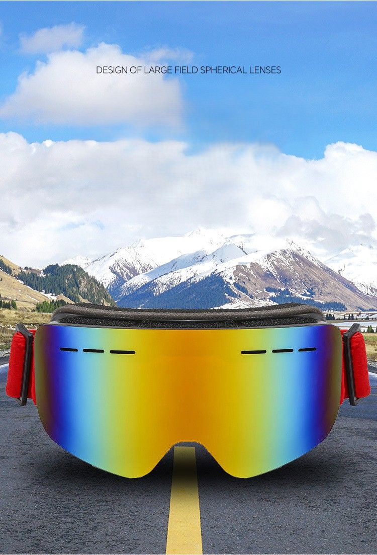 Doppelschichtige Anti-Beschlag-Zylinder-Skibrille und Brille für Outdoor-Sportarten mit Myopie, hochauflösende, winddichte Schutzbrille_voghion.com