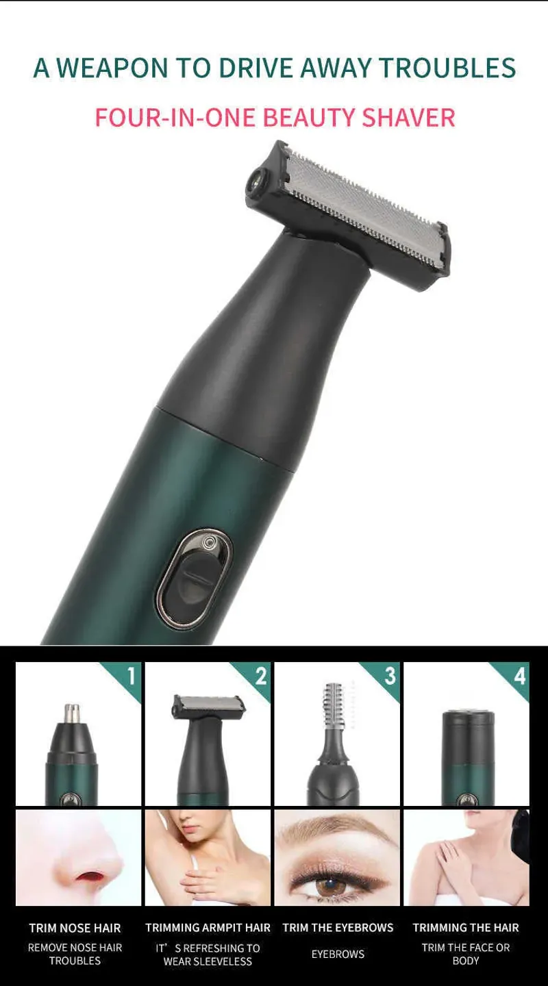 Electric Nose Ear for Men Rechargeable Grooming Kit Include Eyebrow Trimmer Facial Hair Removal Shaver L230823_voghion.com