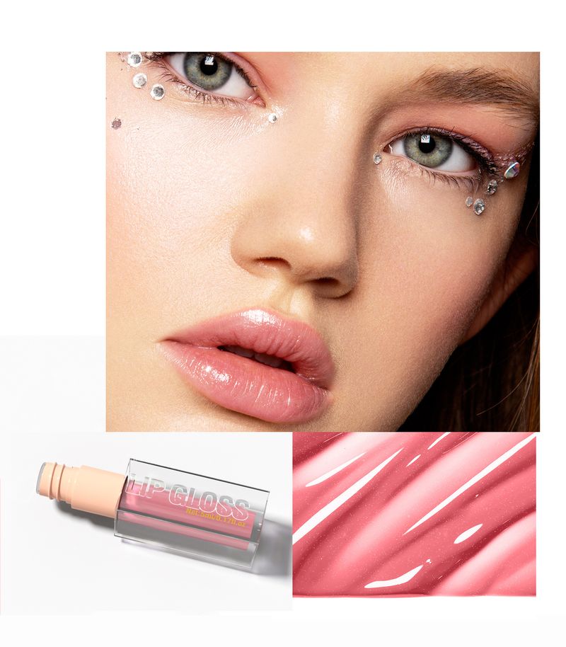 HelloKiss Natural Fine Sparkling Pearl Gloss Lichtgewicht hydraterende spiegelglazuur Liphoning_voghion.com