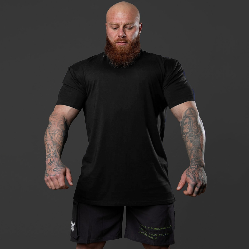 Muscle Spring/Summer Brothers Hombres Deportes Ocio Correr Gimnasio Entrenamiento Algodón Elástico Slim Fit Camiseta de manga corta_voghion.com