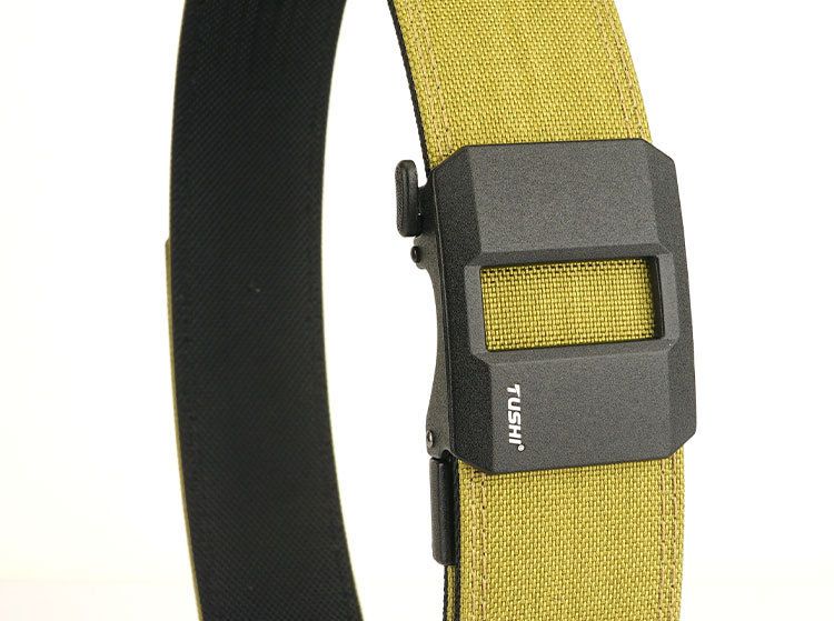 4.3CM Double Layer Reinforced Automatic Buckle Shooting Training Quick Release Pistol Nylon Waist Outdoor Leisure Belt_voghion.com