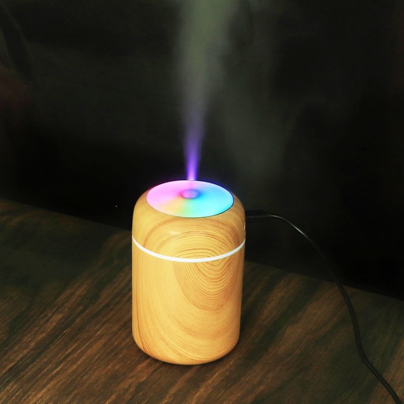 Aromadiffusor mit Holzmaserung – tragbarer Mini-Luftbefeuchter für Auto, Zuhause und Büro, USB-betriebener Lufterfrischer mit 2 Nebelmodi, sichere automatische Abschaltung_voghion.com