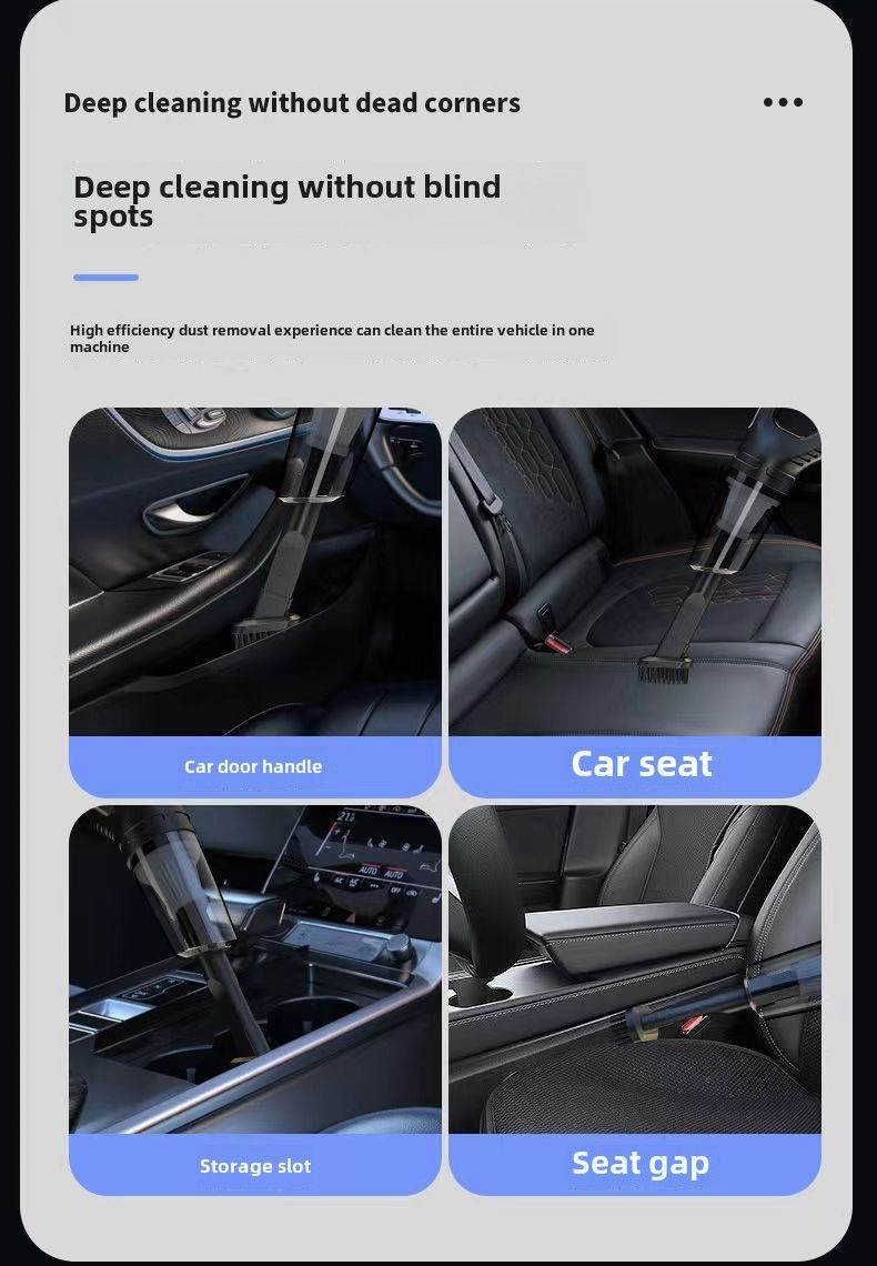 Aspirapolvere per auto portatile, aspirapolvere wireless per auto a doppio uso, aspirapolvere per auto piccolo transfrontaliero, potente aspirazione_voghion.com