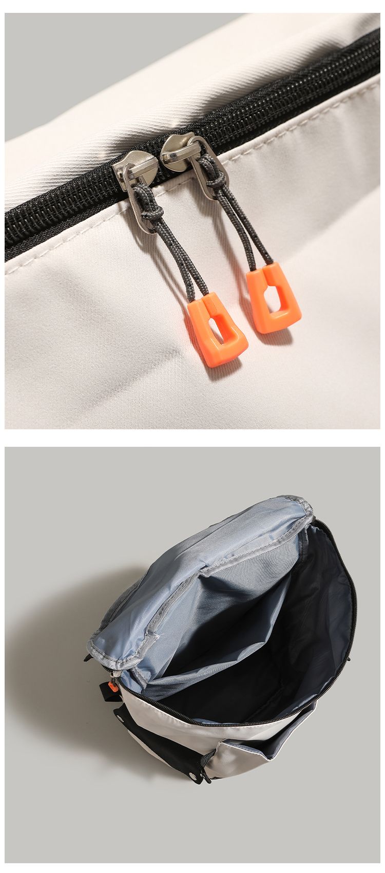 Ur Minimalist Contrast Color 2024 New Arrival Female College Student Schoolbag Outdoor Travel Backpack Large-Capacity_voghion.com