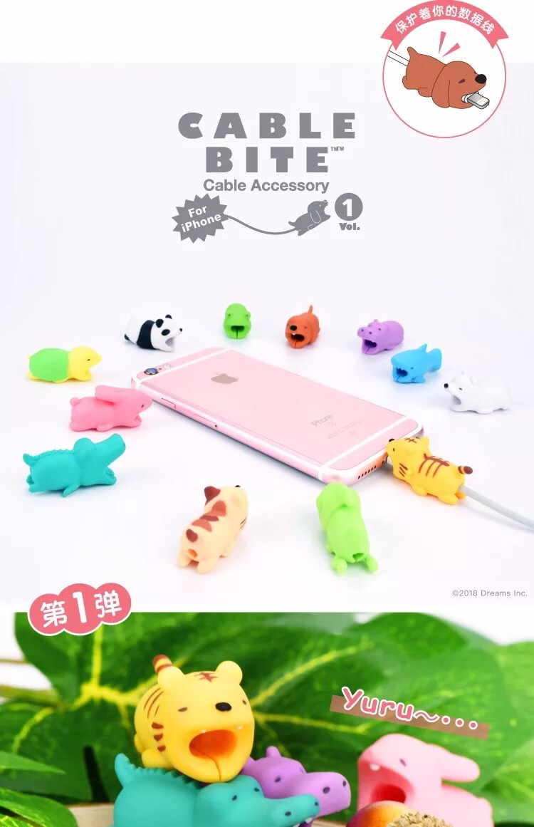Protezione per cavi USB anti-morso di animali, organizzatore di cavi, gestione della linea dati, protezione di ricarica, avvolgicavo per iPhone 5, 6, 6s, 7, 8_voghion.com