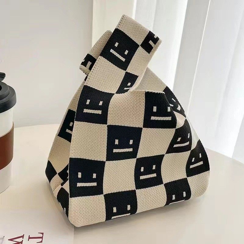 2023 Nuovo Tote lavorato a maglia Shopping Box Lunch con regalo Borsa per studenti portatile Saldi femminili_voghion.com
