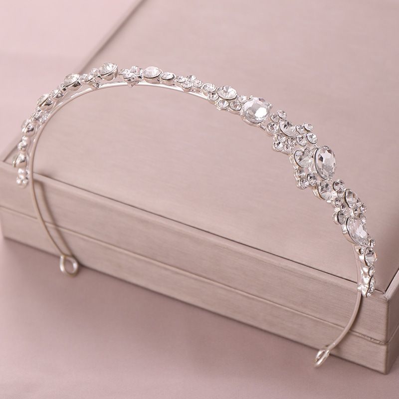 Haarschmuck, Kopfbedeckung, Strass-Stirnband, Krone, Kopfbedeckung, Brautkleid-Accessoires_voghion.com