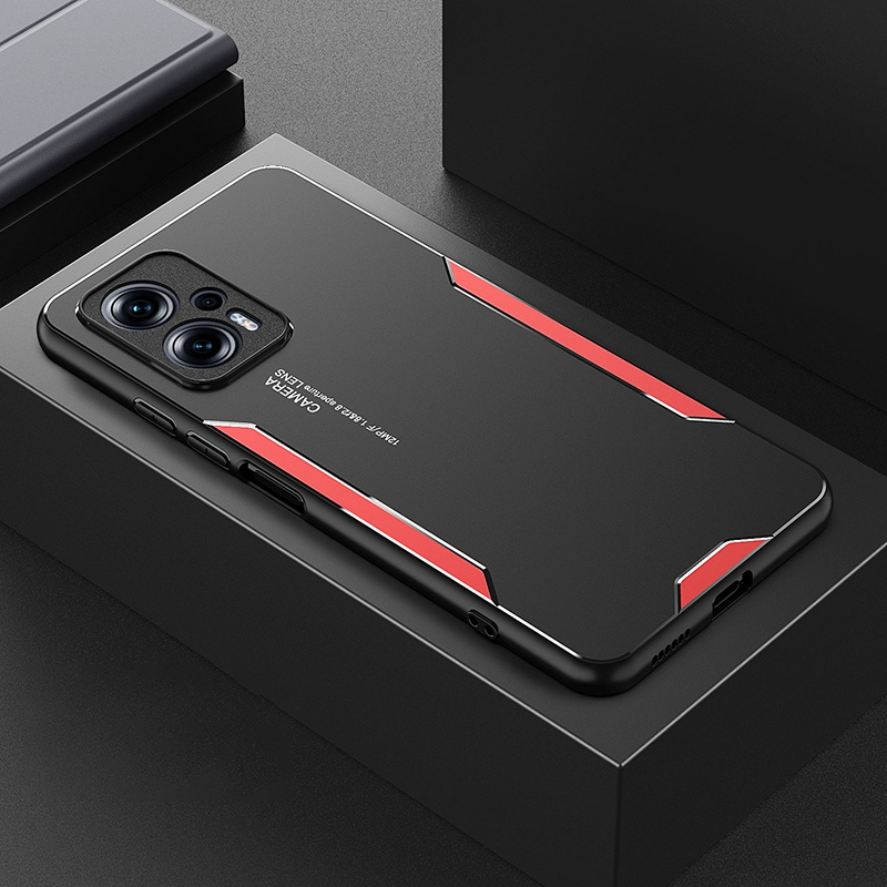 Aluminum Metal Case For Xiaomi Poco F4 X4 GT X4 NFC Silicone Matte Cover Full Protection Phone Case For Poco M4 Pro 5G C_voghion.com