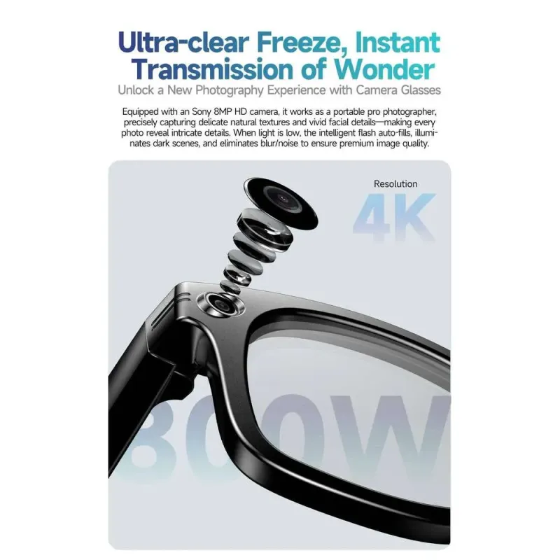 2025 New 800W Pixel HD Chatgpt Camera Bluetooth Call Translate Identify Objects Photochromic Lens Smart Glasses_voghion.com