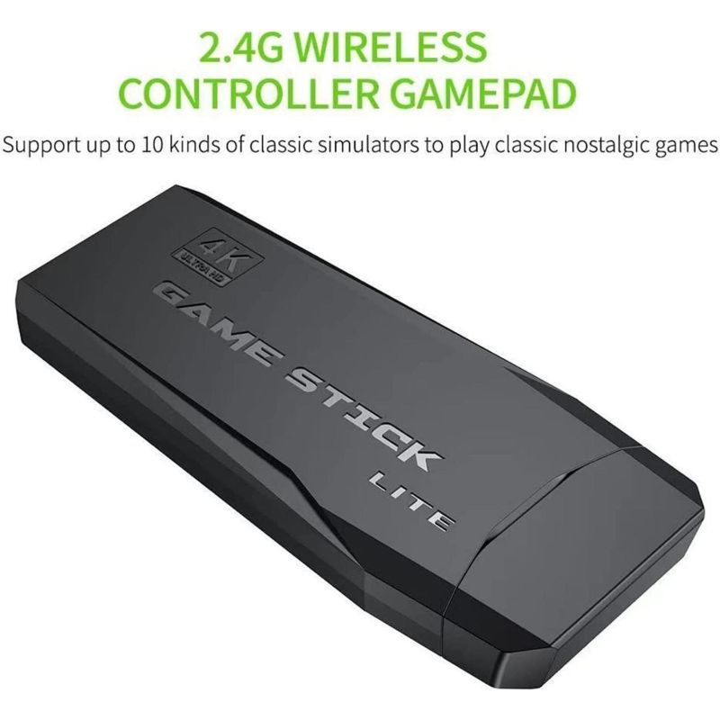 NY 32GB/64GB Indbygget 10000 Retro Håndholdt Spilkonsol Med Trådløs Controller Videospil Stick Til PS1/GBA_voghion.com