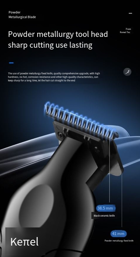 Cortadora de pelo eléctrica KM-2299 con base, cortadora de pelo eléctrica, cortadora de pelo con cabezal de aceite USB, cortadora de pelo para peluquería_voghion.com