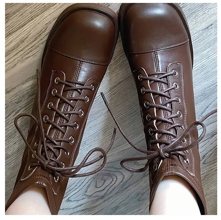 Είναι τόσο όμορφα! Υψηλής ποιότητας! Vintage μποτάκια με μεγάλα πόδια και χοντρά τακούνια_voghion.com