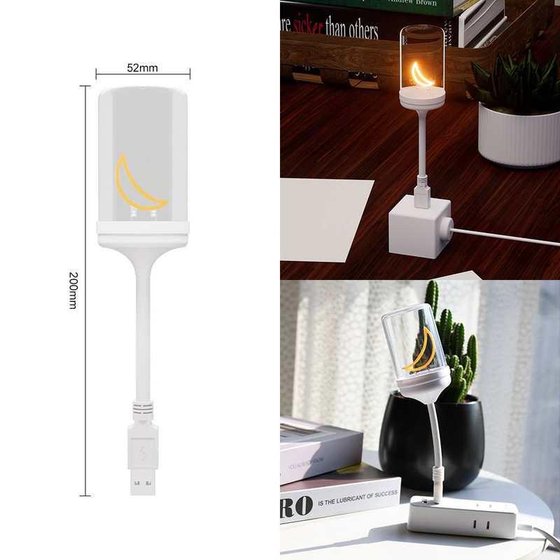 Luce notturna a LED USB in stile vintage con lampadine decorative a filamento - Dimmerabile, a risparmio energetico, portatile per camera da letto, cameretta dei bambini, ufficio_voghion.com