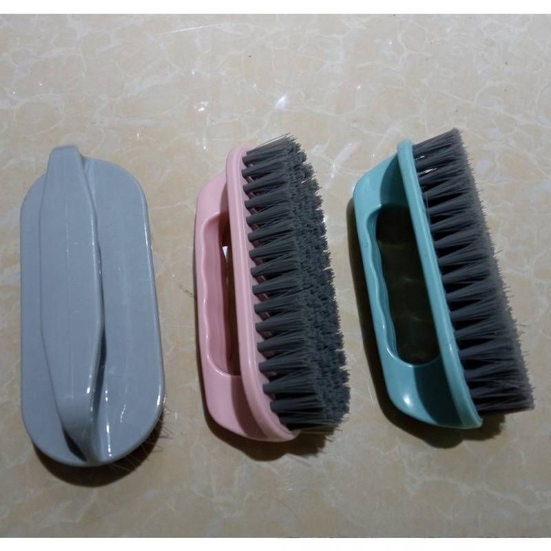 Wall-Mounted Multi-Purpose Cleaning Brush – Soft Nylon Bristles For Shoes, Laundry & Household (Lightweight, Non-Shedding, 3 Colors)_voghion.com