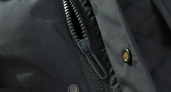 Unisex-Weste mit Stehkragen – Leichte, ärmellose Winter-Pufferjacke mit Reißverschluss und Kordelzug (M-4XL, Schwarz/Grau/Creme)_voghion.com