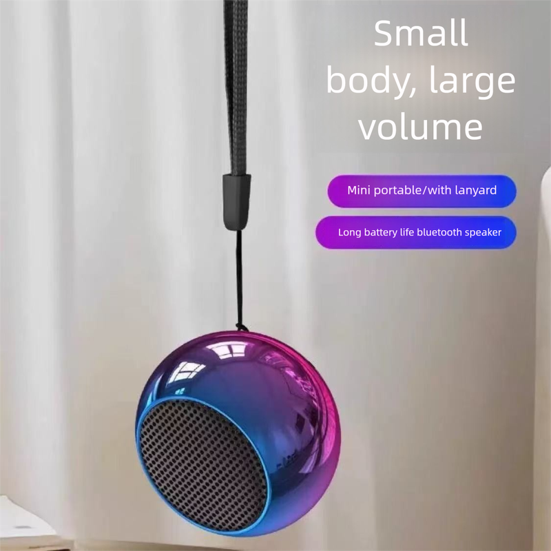 Trendy Mini Tech-Style Metal Bluetooth Audio Single Speaker Portable Small Cannon High Volume_voghion.com