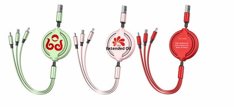Digitex Retractable 3-in-1 Compatible With Android TYPE-C Three-in-One Data Fast Charging Mobile Phone Cable_voghion.com