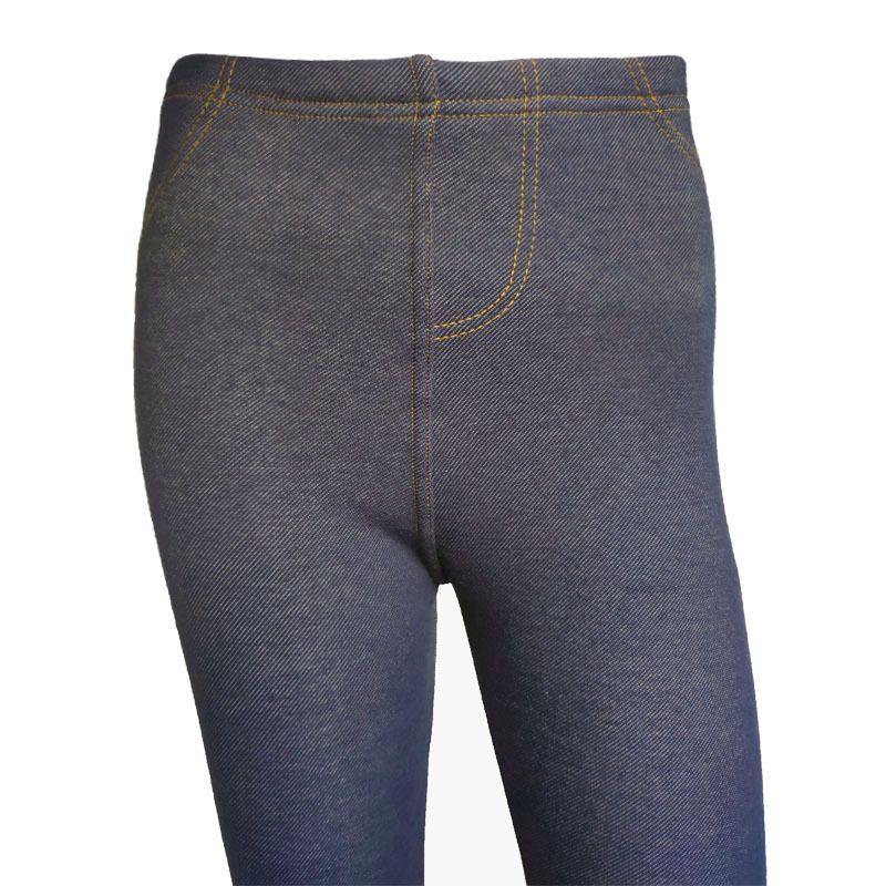 Damen-Leggings aus Samt und dickem Denimimitat, dünne, dicke Thermohose, Bleistifthose_voghion.com